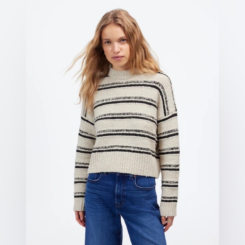 Madewell Eyelash-Yarn Crewneck Sweater - Picture 1 of 10